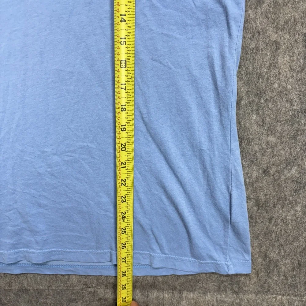 Nike Dri Fit Atlanta Braves V Neck T-Shirt Women's XL Powder Blue Short Sleeve